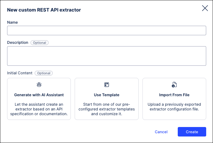 new rest api extractor