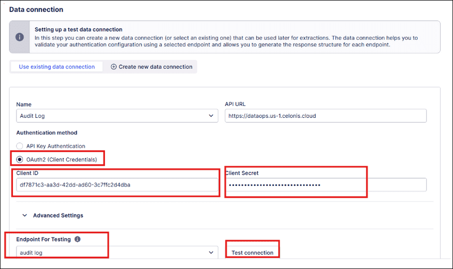 celonis api data connection