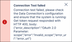 celonis api troubleshooting test failed