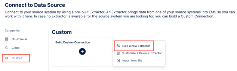 build new extractor